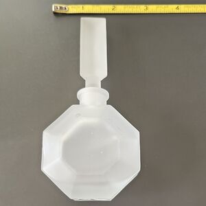 Elegant Frosted Glass Perfume Bottle